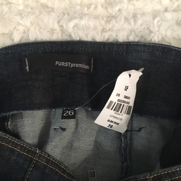 LF A-line zip denim stretch miniskirt - Picture 3 of 4